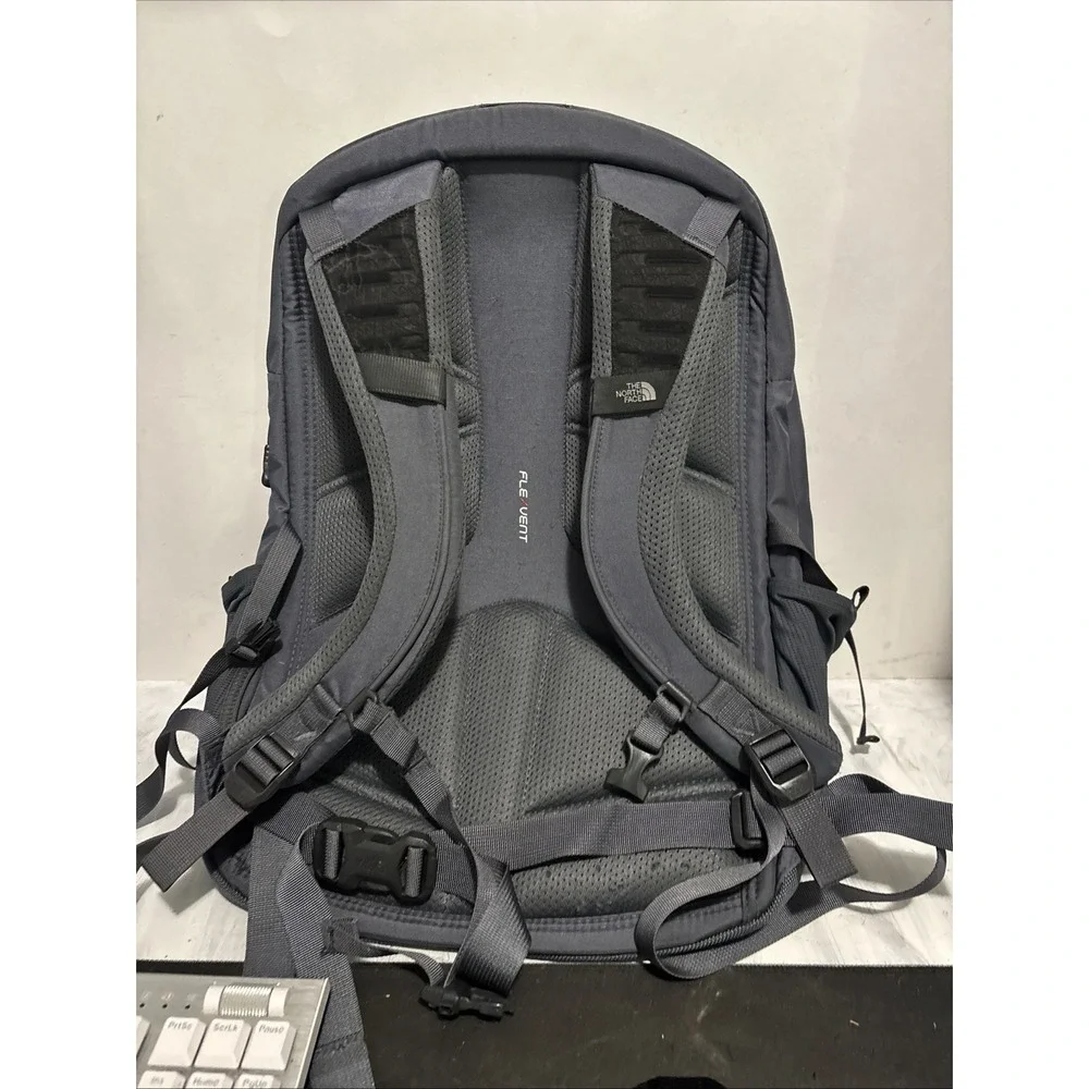 The North Face Borealis Gray Backpack Inside Stains And Ripped Pocket